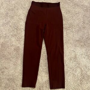 Uniqlo Maroon and Grey Work Dress Pants Size XS 24-25 elastic waist band